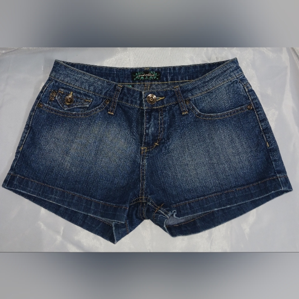 "Anchor Blue" Classic, Comfy Demin Shorts Size 9